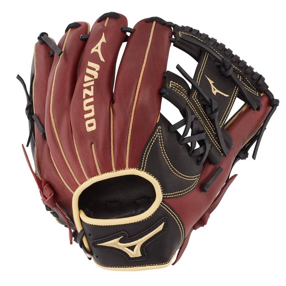 Guantes Mizuno Beisbol MVP Prime Infield 11.75" Para Hombre Negros Rosas 7953201-QC